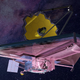 Artist’s depiction of the JWST in space.
